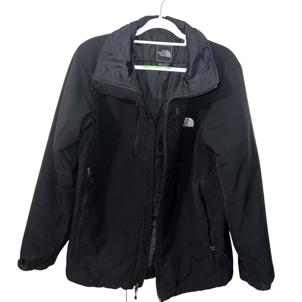 The North Face Men's Black Full Zip Jacket Size Medium Soft Shell Broken Zipper